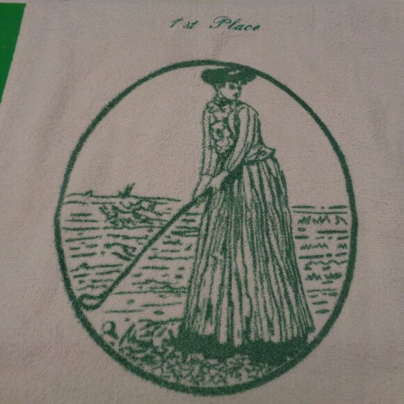 VINTAGE RETRO EDWARDIAN GOLF TOWEL BLING BUCKLE OLD FASHION EGG JEWELRY PART LOT - Picture 7 of 10